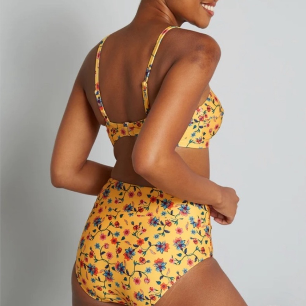 (B21) NEW ModCloth The Sara High-Waisted Bikini Bottom ONLY, Sz 2X, NWT - Picture 6 of 13